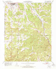 Cabool SE Missouri Historical topographic map, 1:24000 scale, 7.5 X 7.5 Minute, Year 1951