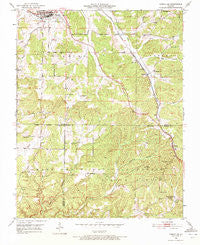Cabool SE Missouri Historical topographic map, 1:24000 scale, 7.5 X 7.5 Minute, Year 1951