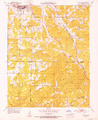 Cabool SE Missouri Historical topographic map, 1:24000 scale, 7.5 X 7.5 Minute, Year 1951