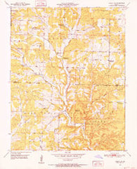 Cabool SW Missouri Historical topographic map, 1:24000 scale, 7.5 X 7.5 Minute, Year 1950