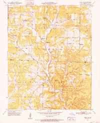 Cabool SW Missouri Historical topographic map, 1:24000 scale, 7.5 X 7.5 Minute, Year 1950