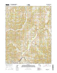 Cabool NE Missouri Current topographic map, 1:24000 scale, 7.5 X 7.5 Minute, Year 2015