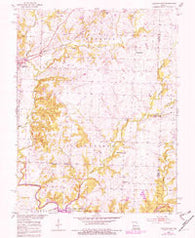 Calhoun East Missouri Historical topographic map, 1:24000 scale, 7.5 X 7.5 Minute, Year 1953