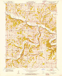 California South Missouri Historical topographic map, 1:24000 scale, 7.5 X 7.5 Minute, Year 1951