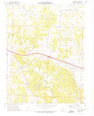 Calwood Missouri Historical topographic map, 1:24000 scale, 7.5 X 7.5 Minute, Year 1973
