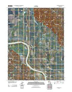 Cambridge Missouri Historical topographic map, 1:24000 scale, 7.5 X 7.5 Minute, Year 2012