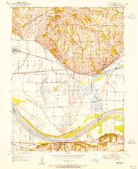 Camden Missouri Historical topographic map, 1:24000 scale, 7.5 X 7.5 Minute, Year 1950