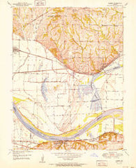 Camden Missouri Historical topographic map, 1:24000 scale, 7.5 X 7.5 Minute, Year 1951