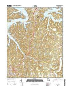 Camdenton Missouri Current topographic map, 1:24000 scale, 7.5 X 7.5 Minute, Year 2015