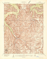 Camdenton Missouri Historical topographic map, 1:24000 scale, 7.5 X 7.5 Minute, Year 1934