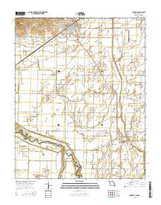 Campbell Missouri Current topographic map, 1:24000 scale, 7.5 X 7.5 Minute, Year 2015