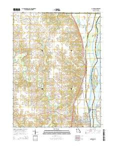 Canton Missouri Current topographic map, 1:24000 scale, 7.5 X 7.5 Minute, Year 2015
