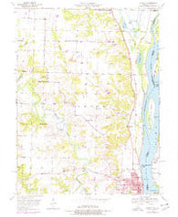 Canton Missouri Historical topographic map, 1:24000 scale, 7.5 X 7.5 Minute, Year 1950