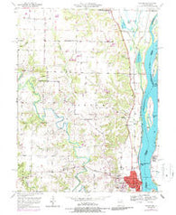 Canton Missouri Historical topographic map, 1:24000 scale, 7.5 X 7.5 Minute, Year 1950