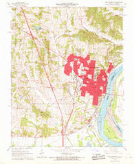 Cape Girardeau Missouri Historical topographic map, 1:24000 scale, 7.5 X 7.5 Minute, Year 1967