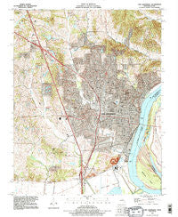 Cape Girardeau Missouri Historical topographic map, 1:24000 scale, 7.5 X 7.5 Minute, Year 1993