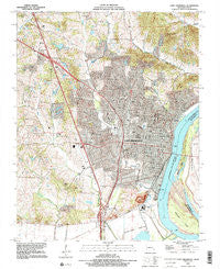 Cape Girardeau Missouri Historical topographic map, 1:24000 scale, 7.5 X 7.5 Minute, Year 1993