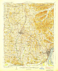 Cape Girardeau Missouri Historical topographic map, 1:62500 scale, 15 X 15 Minute, Year 1924
