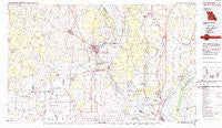 Cape Girardeau Missouri Historical topographic map, 1:100000 scale, 30 X 60 Minute, Year 1984
