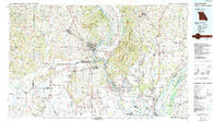 Cape Girardeau Missouri Historical topographic map, 1:100000 scale, 30 X 60 Minute, Year 1986
