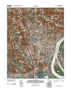 Cape Girardeau Missouri Historical topographic map, 1:24000 scale, 7.5 X 7.5 Minute, Year 2012