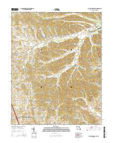 Cape Girardeau NE Missouri Current topographic map, 1:24000 scale, 7.5 X 7.5 Minute, Year 2015