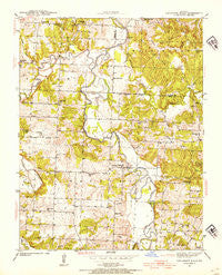 Caplinger Mills Missouri Historical topographic map, 1:24000 scale, 7.5 X 7.5 Minute, Year 1939