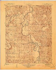Caplinger Mills Missouri Historical topographic map, 1:24000 scale, 7.5 X 7.5 Minute, Year 1941