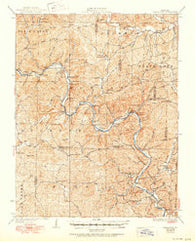 Cardareva Missouri Historical topographic map, 1:62500 scale, 15 X 15 Minute, Year 1928