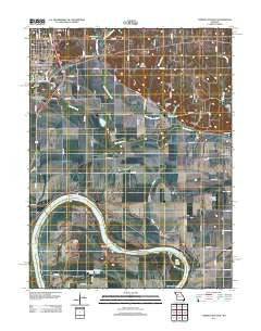 Carrollton East Missouri Historical topographic map, 1:24000 scale, 7.5 X 7.5 Minute, Year 2012