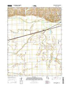 Carrollton West Missouri Current topographic map, 1:24000 scale, 7.5 X 7.5 Minute, Year 2015
