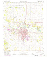 Carthage Missouri Historical topographic map, 1:24000 scale, 7.5 X 7.5 Minute, Year 1963