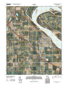 Caruthersville Missouri Historical topographic map, 1:24000 scale, 7.5 X 7.5 Minute, Year 2010