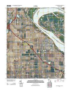 Caruthersville Missouri Historical topographic map, 1:24000 scale, 7.5 X 7.5 Minute, Year 2012