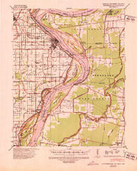 Caruthersville Missouri Historical topographic map, 1:62500 scale, 15 X 15 Minute, Year 1939