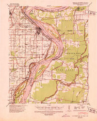 Caruthersville Missouri Historical topographic map, 1:62500 scale, 15 X 15 Minute, Year 1939