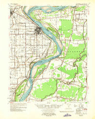 Caruthersville Missouri Historical topographic map, 1:62500 scale, 15 X 15 Minute, Year 1957
