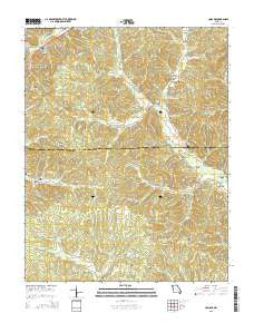 Cascade Missouri Current topographic map, 1:24000 scale, 7.5 X 7.5 Minute, Year 2015