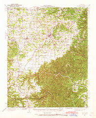 Cassville Missouri Historical topographic map, 1:62500 scale, 15 X 15 Minute, Year 1937