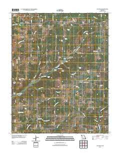 Caulfield Missouri Historical topographic map, 1:24000 scale, 7.5 X 7.5 Minute, Year 2012