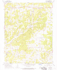 Caulfield Missouri Historical topographic map, 1:24000 scale, 7.5 X 7.5 Minute, Year 1968
