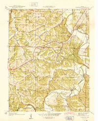 Cedar Hill Missouri Historical topographic map, 1:24000 scale, 7.5 X 7.5 Minute, Year 1938