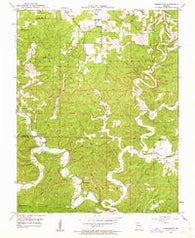 Cedargrove Missouri Historical topographic map, 1:24000 scale, 7.5 X 7.5 Minute, Year 1951