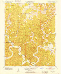 Cedargrove Missouri Historical topographic map, 1:24000 scale, 7.5 X 7.5 Minute, Year 1951