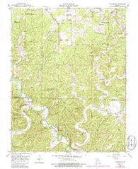 Cedargrove Missouri Historical topographic map, 1:24000 scale, 7.5 X 7.5 Minute, Year 1951