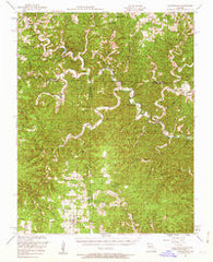 Cedargrove Missouri Historical topographic map, 1:62500 scale, 15 X 15 Minute, Year 1951