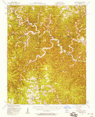 Cedargrove Missouri Historical topographic map, 1:62500 scale, 15 X 15 Minute, Year 1951