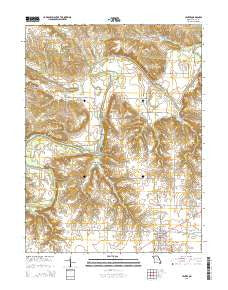 Center Missouri Current topographic map, 1:24000 scale, 7.5 X 7.5 Minute, Year 2015