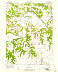Center Missouri Historical topographic map, 1:24000 scale, 7.5 X 7.5 Minute, Year 1959