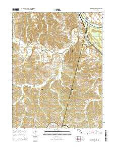 Centertown NW Missouri Current topographic map, 1:24000 scale, 7.5 X 7.5 Minute, Year 2015